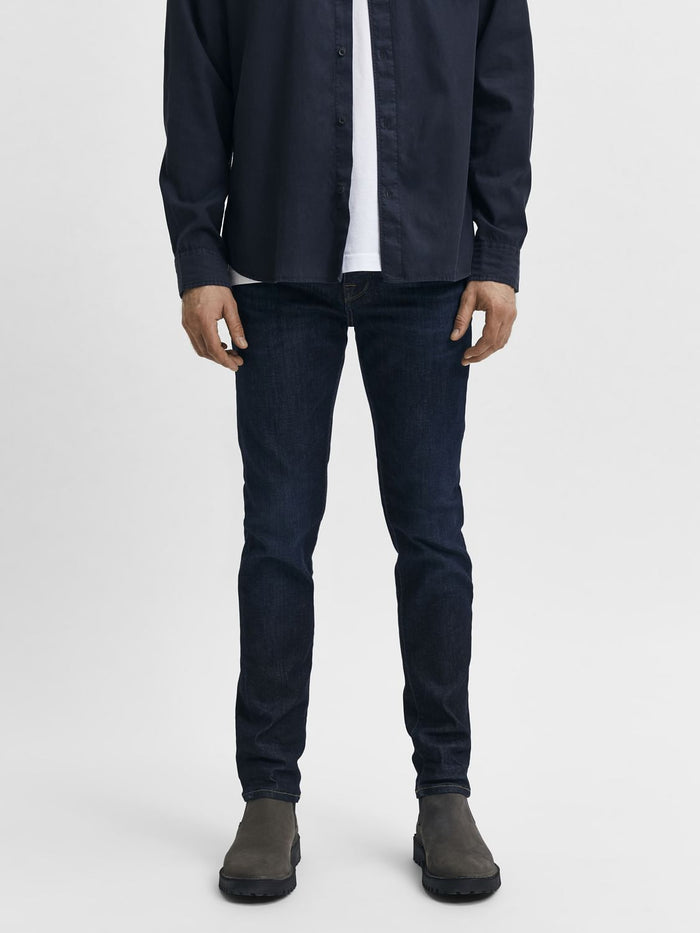 Darl Blue Mid Rise Leon Slim Jeans
