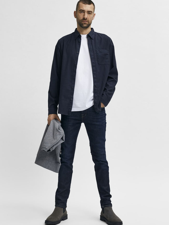 Darl Blue Mid Rise Leon Slim Jeans