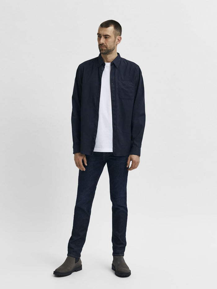 Darl Blue Mid Rise Leon Slim Jeans