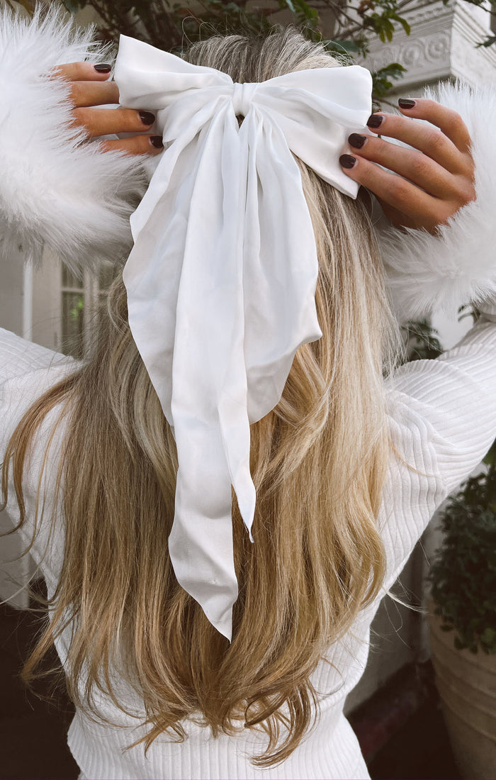 Darling Hair Bow ~ White