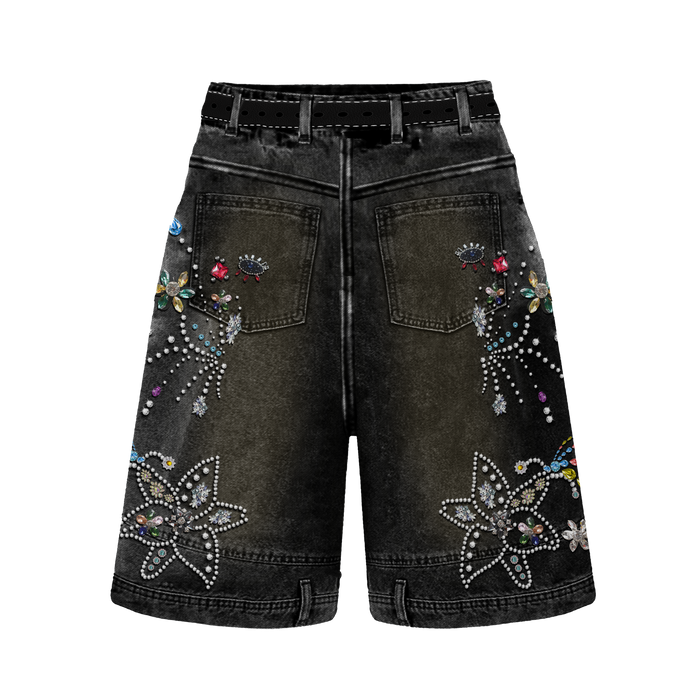 Dazzled Black Jort by CRUX CUSTOM