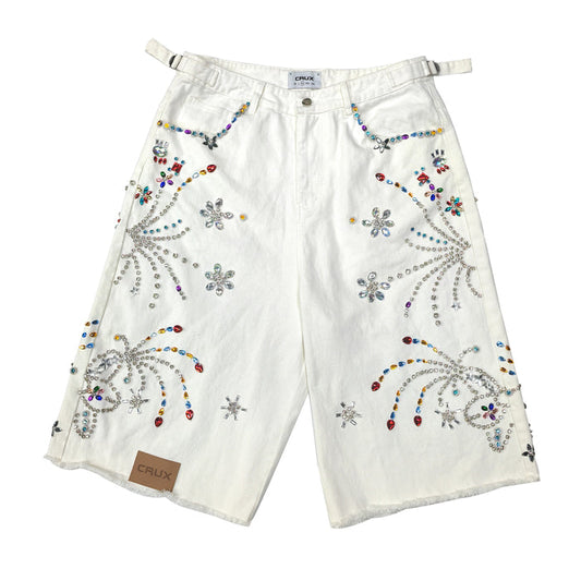 Dazzled White Jort by CRUX CUSTOM