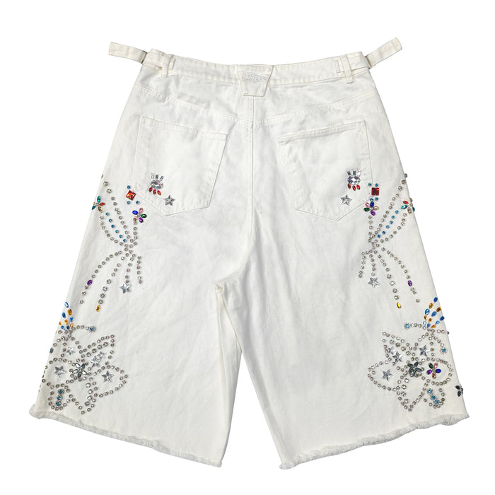 Dazzled White Jort by CRUX CUSTOM