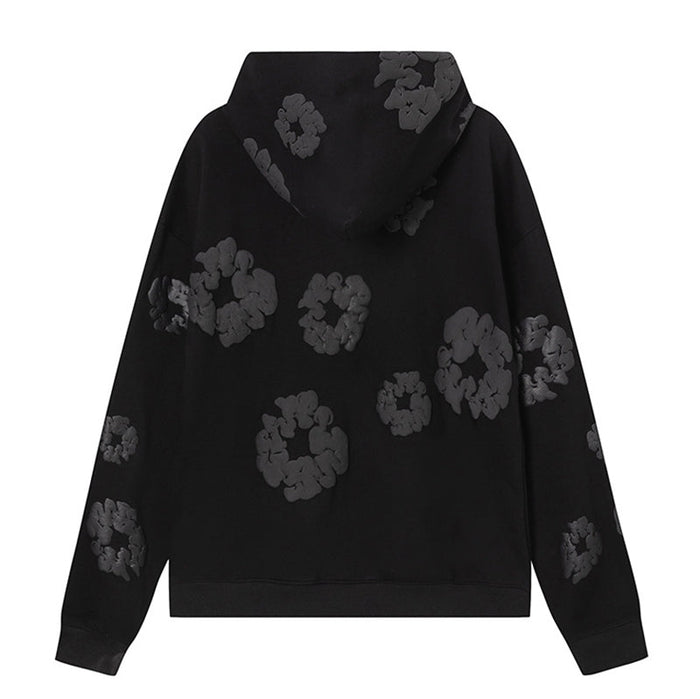 Denim Tears The Black Cotton Wreath Hoodie
