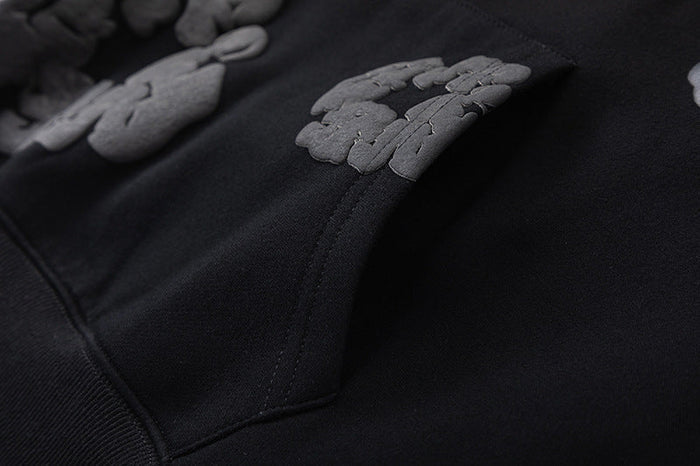 Denim Tears The Black Cotton Wreath Hoodie