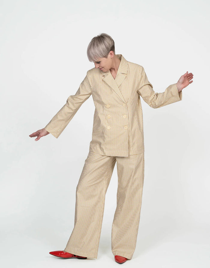 Double-Breasted Jacket Paper Sewing Pattern, The Assembly Line