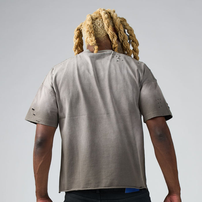 DUAA 'WC 93' Rhinestone T-Shirt in Grey