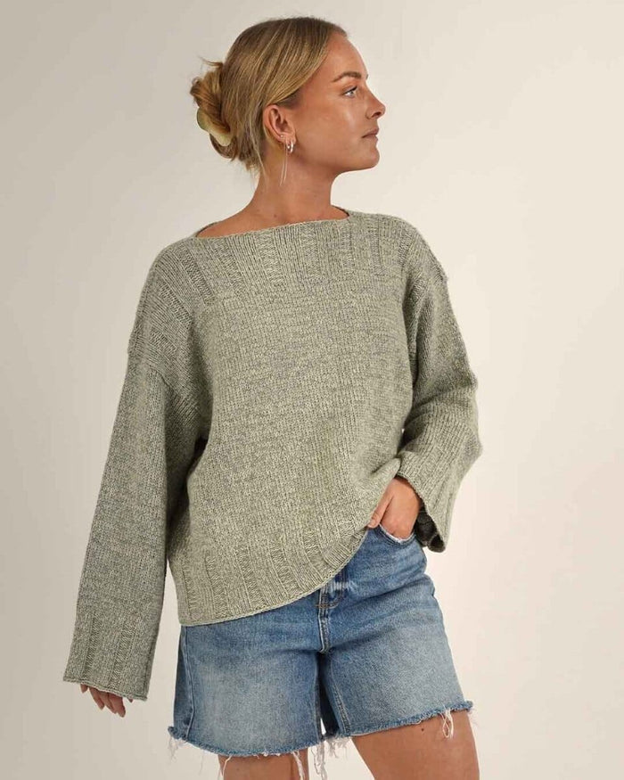 Easy Peasy Rose Sweater, No 4 + 12 knitting kit