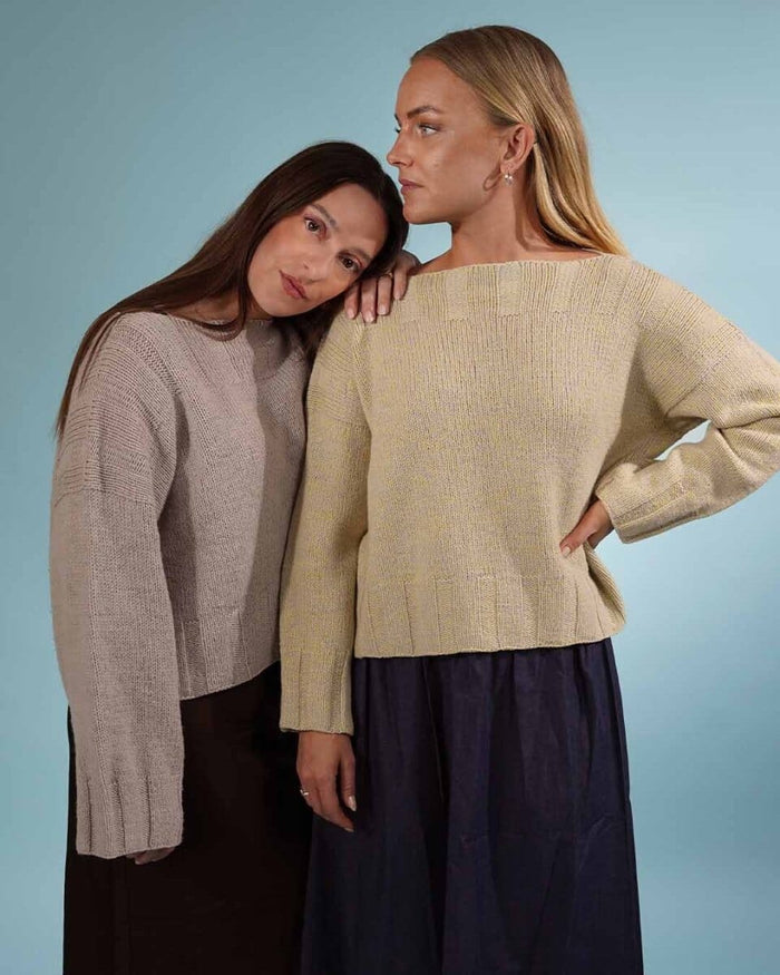 Easy Peasy Rose Sweater, No 4 + 12 knitting kit