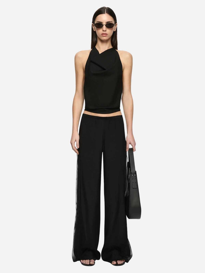 Elenora Racer Top - Black