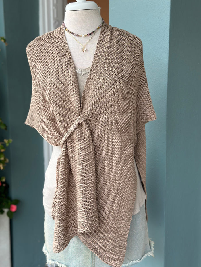 Beige Italian wrap great for travel by ardor boutique