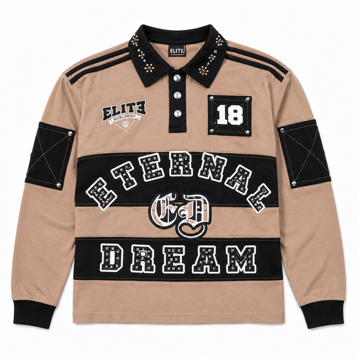 Elite Denim Kids 'Eternal Dreams' Polo Shirt in Brown