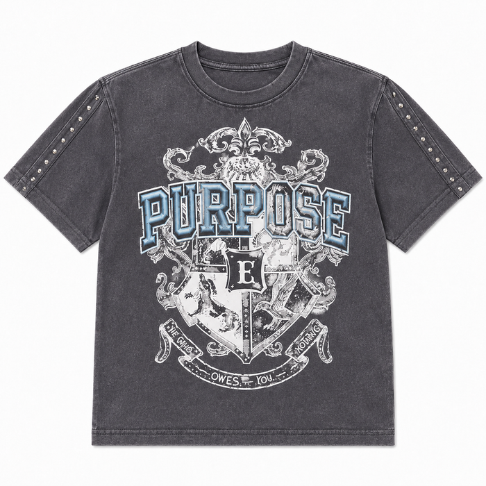 Elite Denim Kids 'Purpose' T-Shirt in Grey