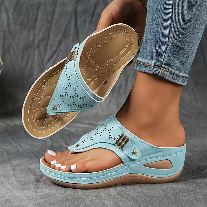 Eliza - Stylish Supportive Wedge Sandals