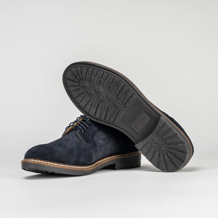 Elliot Suede Derby Shoes in Navy