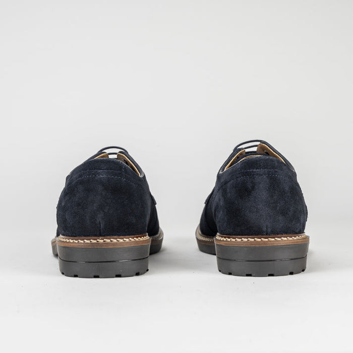 Elliot Suede Derby Shoes in Navy