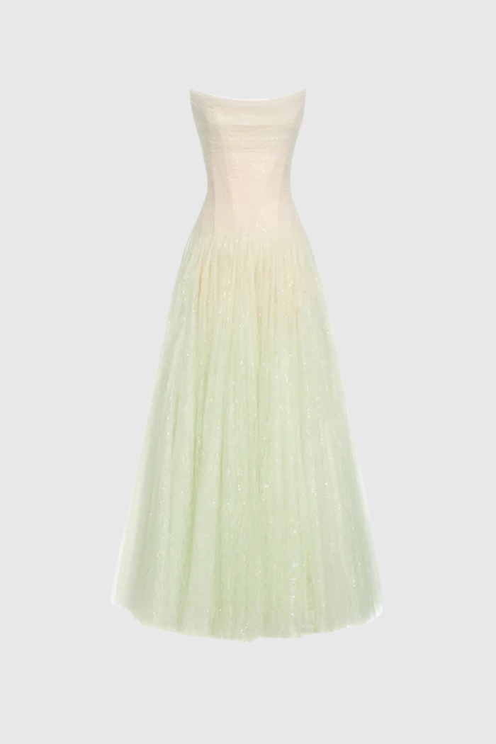 Emmitt Sequin Mesh Hayley Maxi Dress