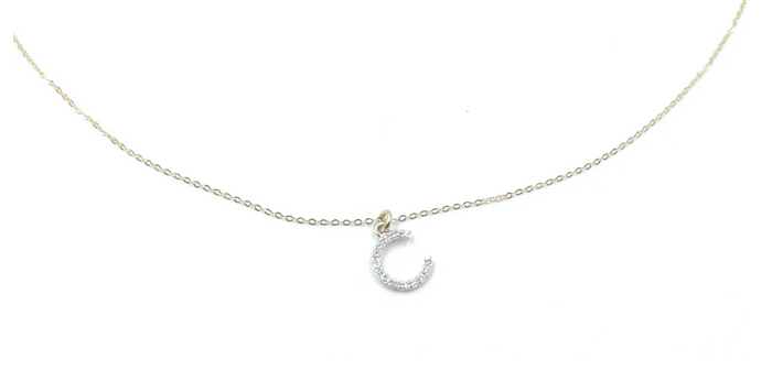 Erin Gray Gold & Diamond Initial Necklace