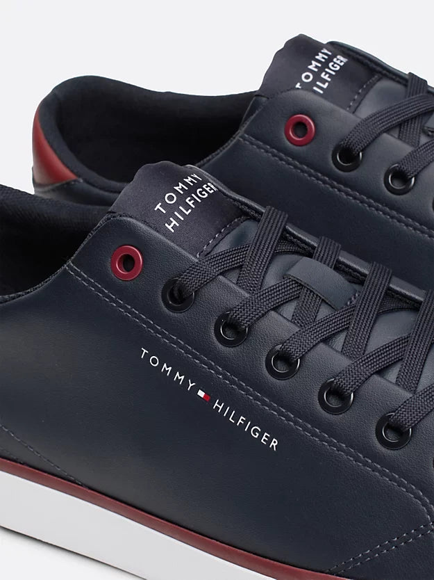 Essential Textured Stitch Trainers in Navy