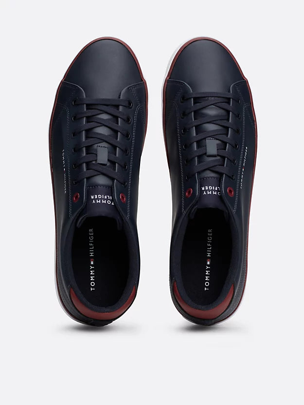 Essential Textured Stitch Trainers in Navy