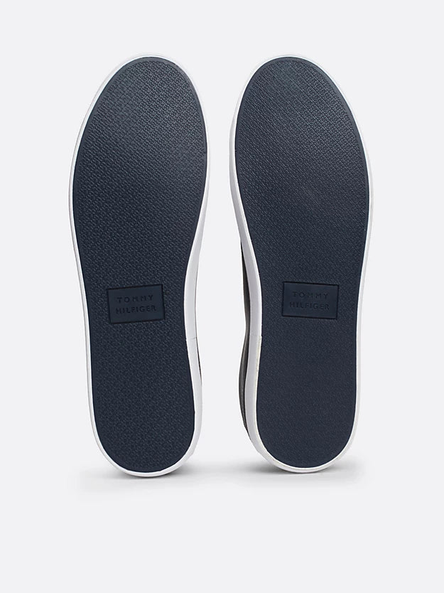 Essential Textured Stitch Trainers in Navy