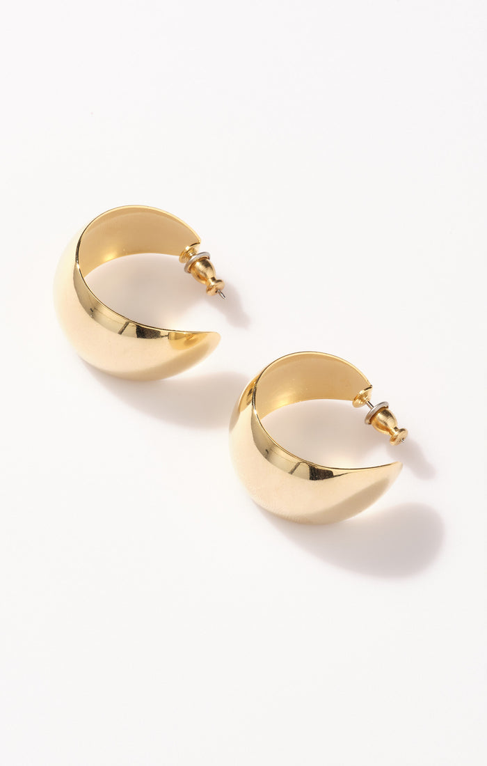 Faithy Jewels Large Lucy Hoop Earrings ~ Gold