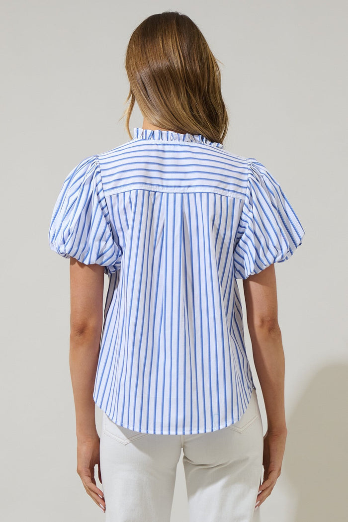 Fannie Striped Jayla Button Down Top
