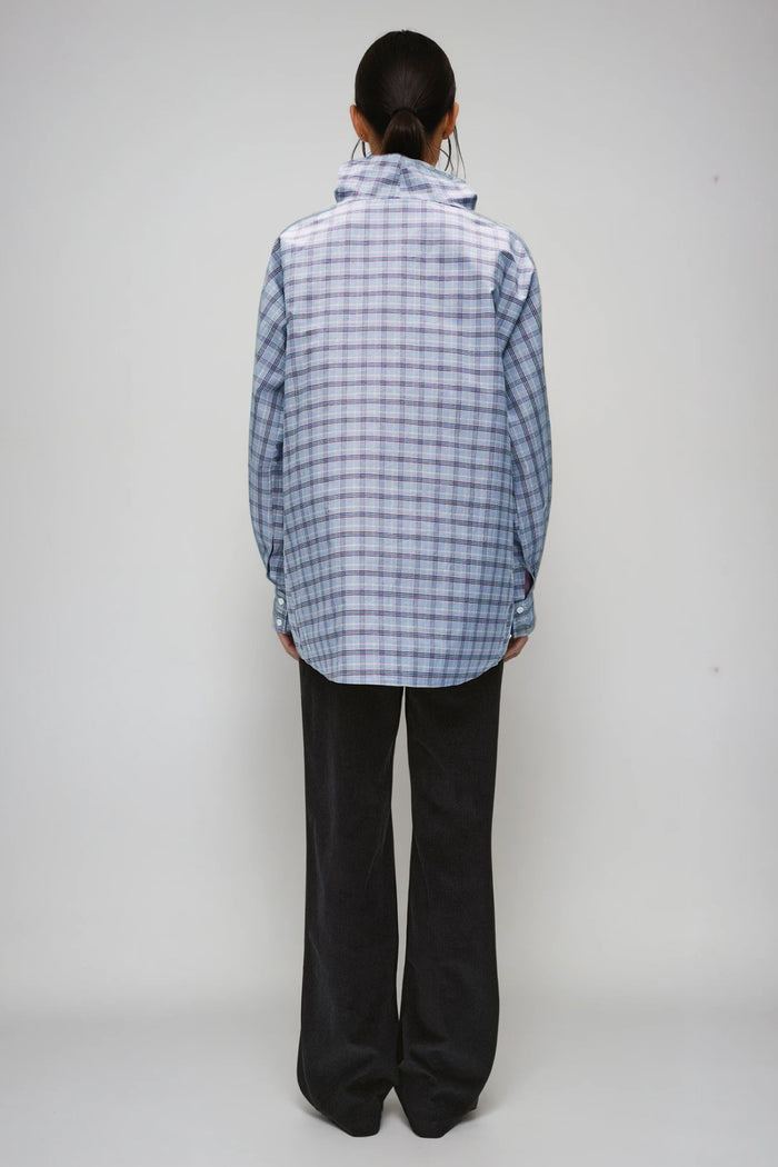Farhod High Neck Grid Top