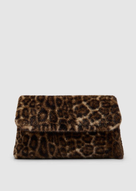 FAUX FUR CLUTCH