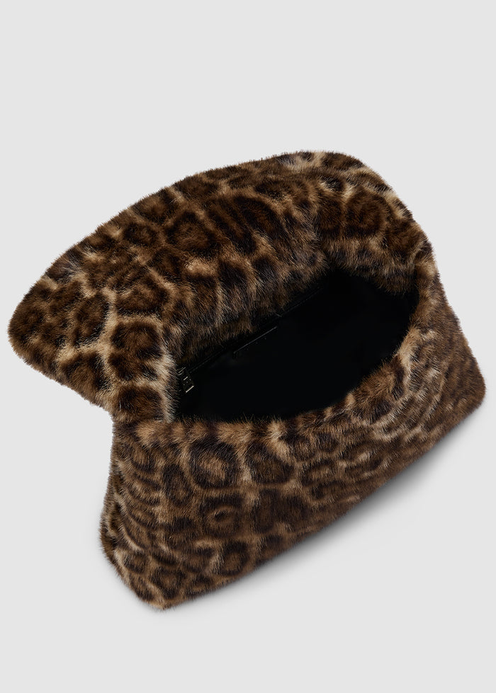 FAUX FUR CLUTCH