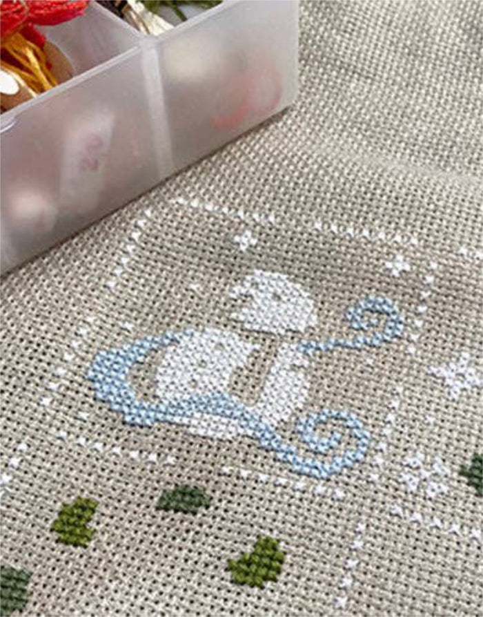 Feeling Festive Advent Cross Stitch Kit, Love Poppet