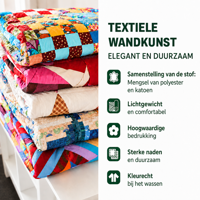 Femke - Tekstil vægkunst Fantastiske Skildpadder
