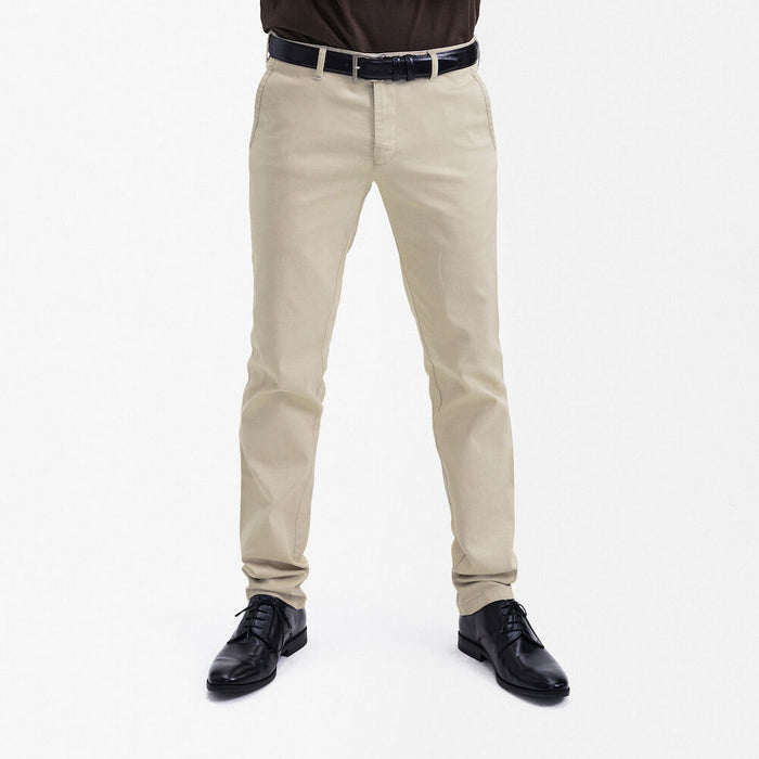Fitted Chino in Stone