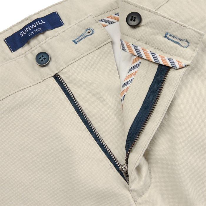 Fitted Chino in Stone