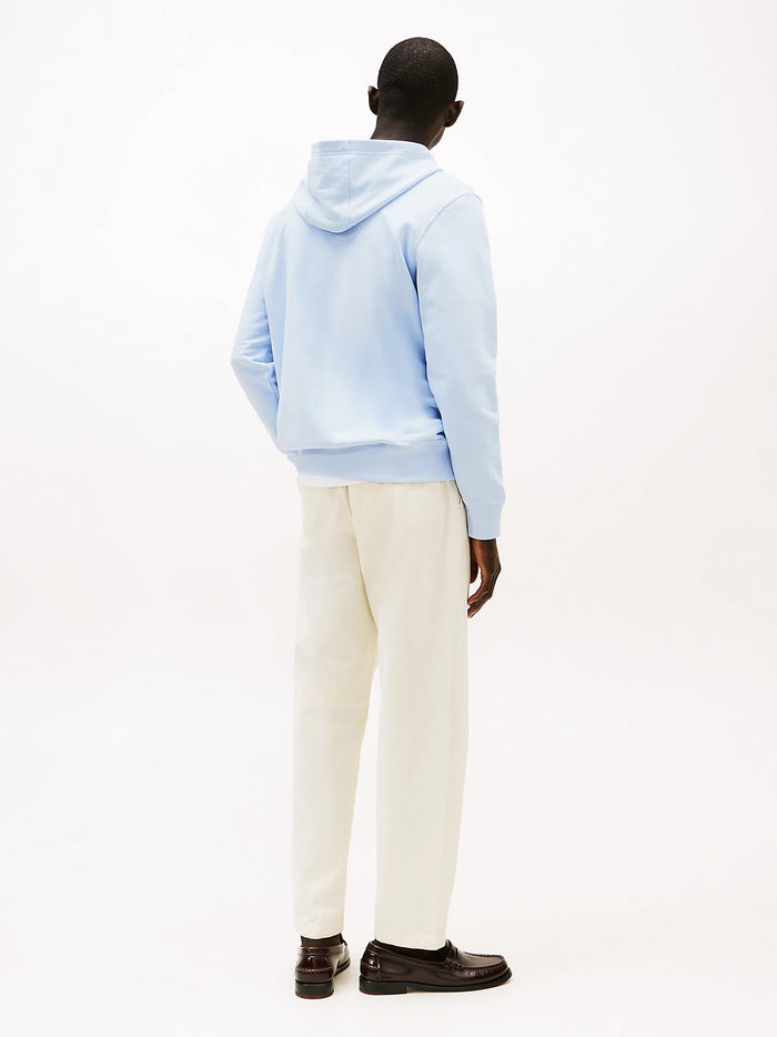 Flag Embroidery Hoody in Blue