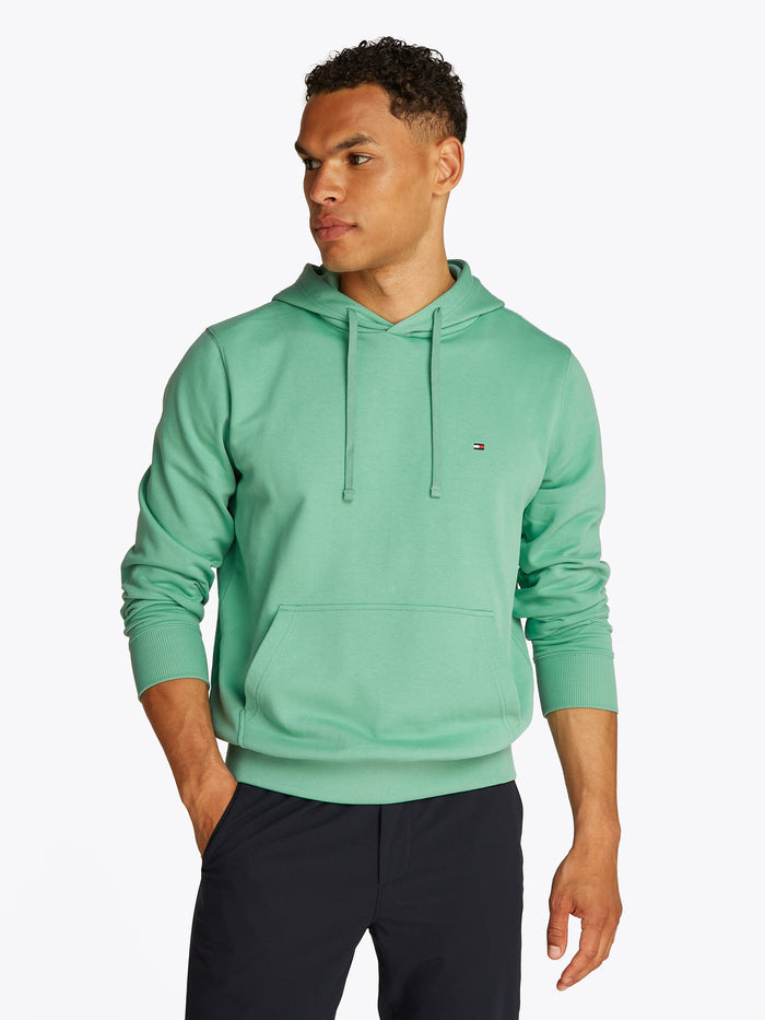 Flag Embroidery Hoody in Fort Green