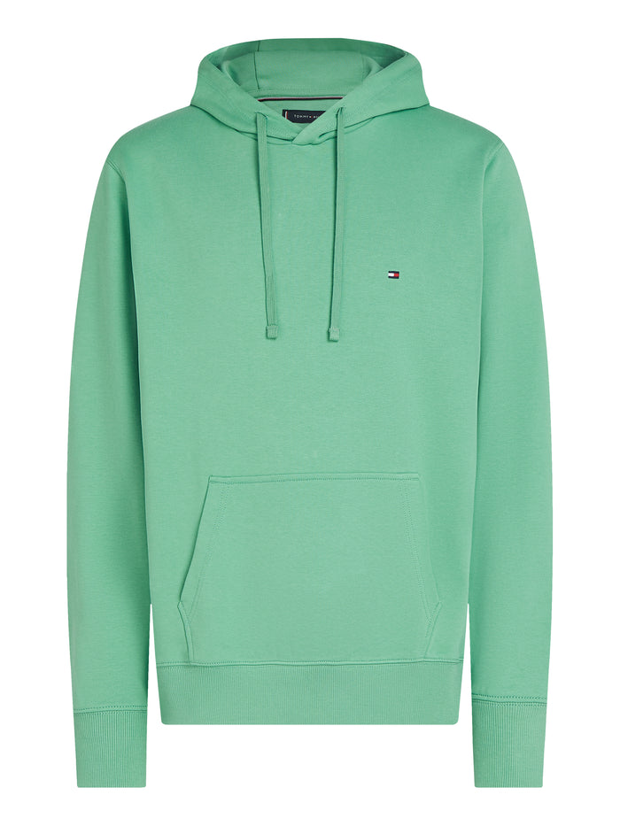 Flag Embroidery Hoody in Fort Green