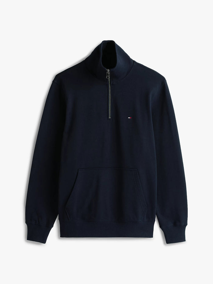 Flag Embroidery Quarter-Zip in Navy