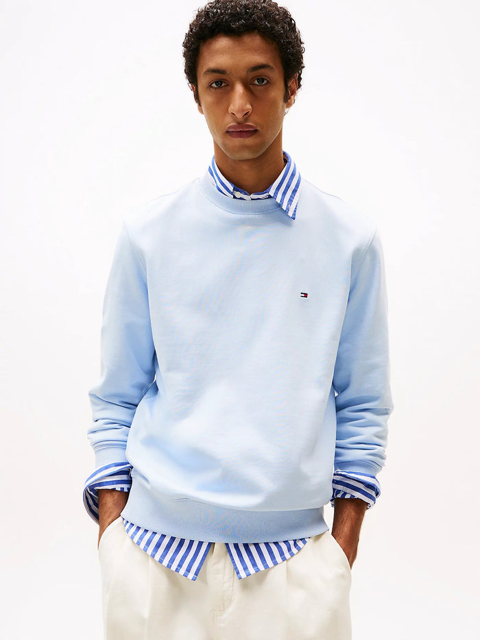 Flag Embroidery Sweatshirt in Blue