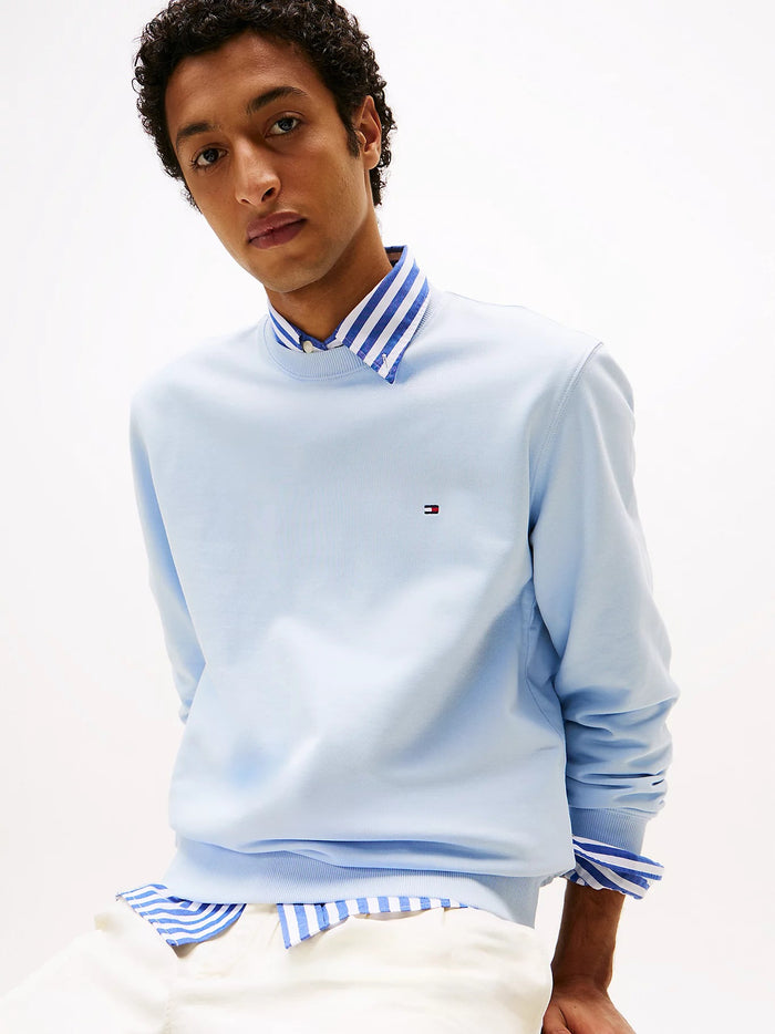 Flag Embroidery Sweatshirt in Blue
