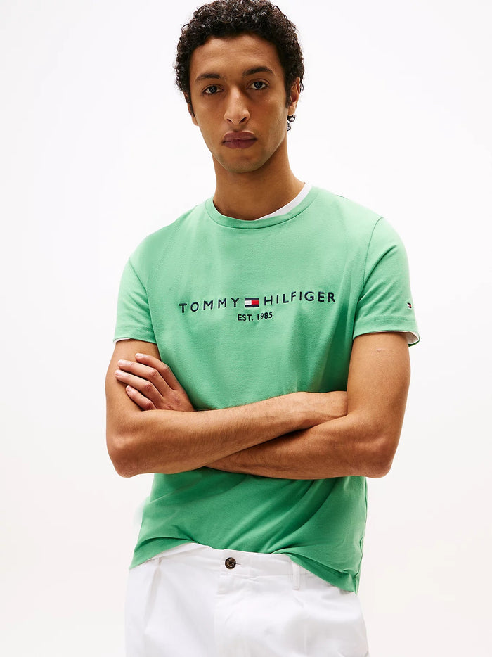 Flag Embroidery Tee in Green