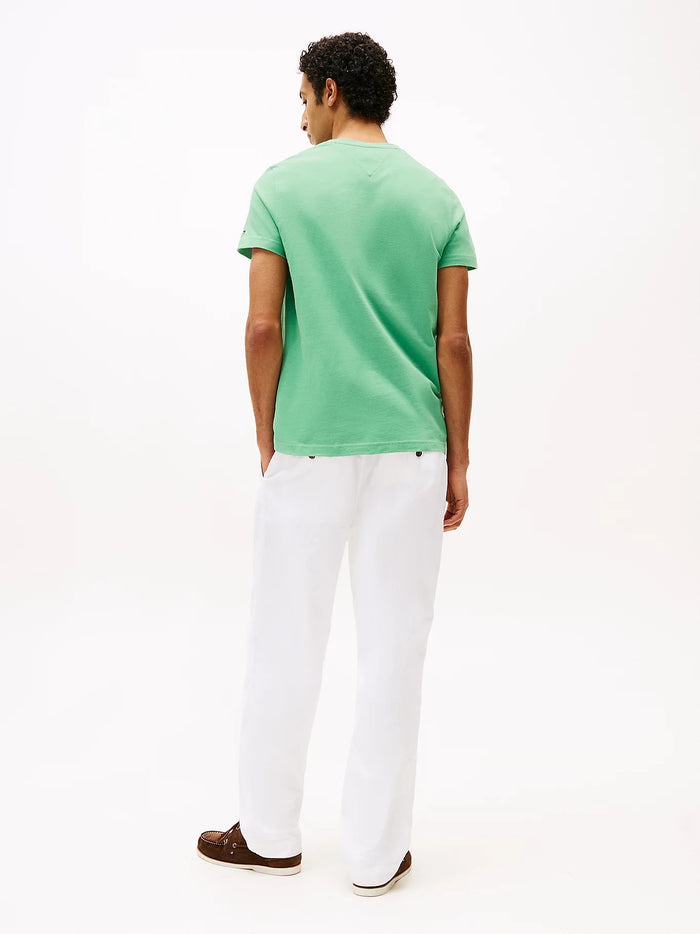 Flag Embroidery Tee in Green