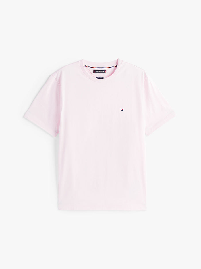 Flag Embroidery Tee in Pink