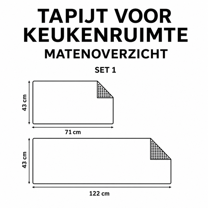 Fleur - Køkkenmåtte Bizon og Ånd Naturlig
