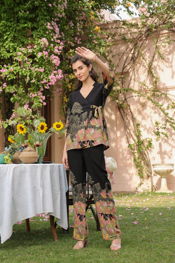 Fleur de Russian Silk Co-ord Set