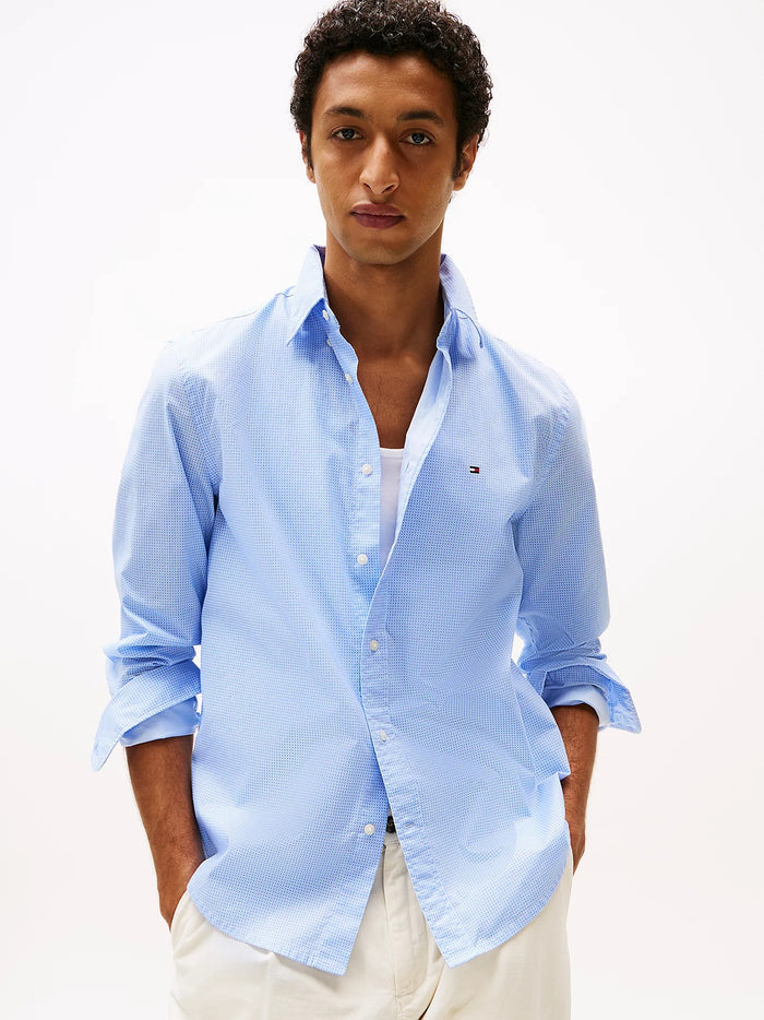 Flex Print Shirt in Blue