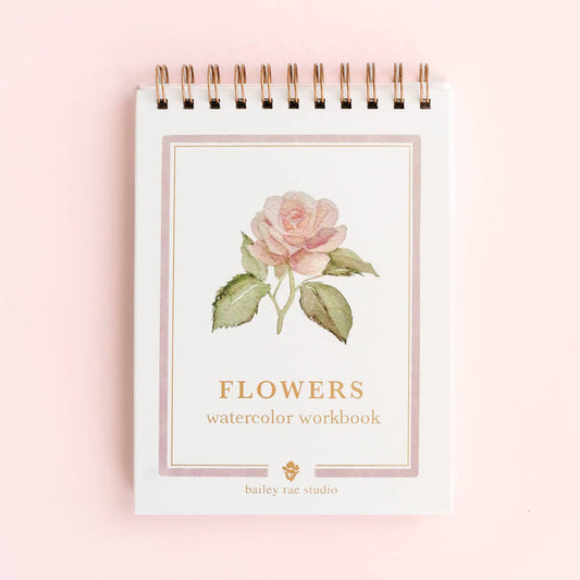 Flowers Watercolor Workbook