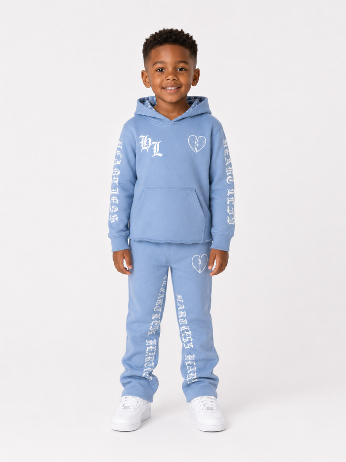 Blue Focus Kids Heartless Hoodie for kids, featuring a comfortable fit and stylish design with a heartless graphic.