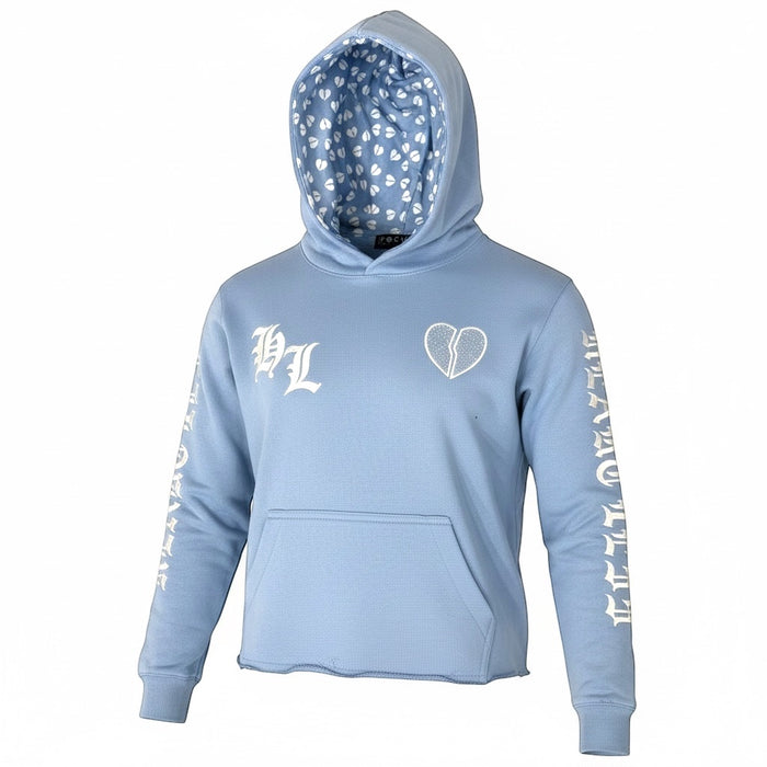 Focus Kids Heartless Hoodie for kids in cobalt blue, featuring a comfortable fit and stylish design.