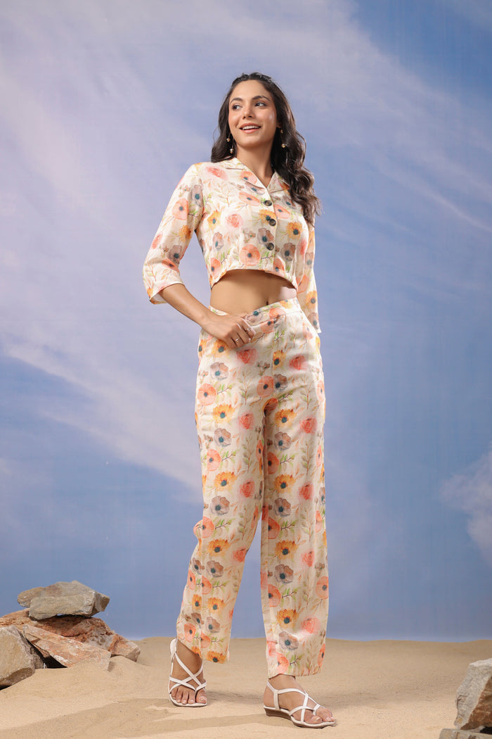Gentle Petals Cotton Co-ord Set